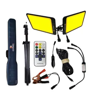 چراغ کمپینگ دو رنگ کانپیکس مدل FR-28 COB RF با سه پایه