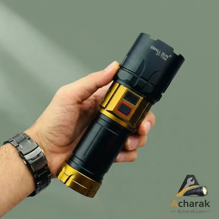 چراغ قوه شارژی زوم‌دار اسمال سان مدل ZY-T308