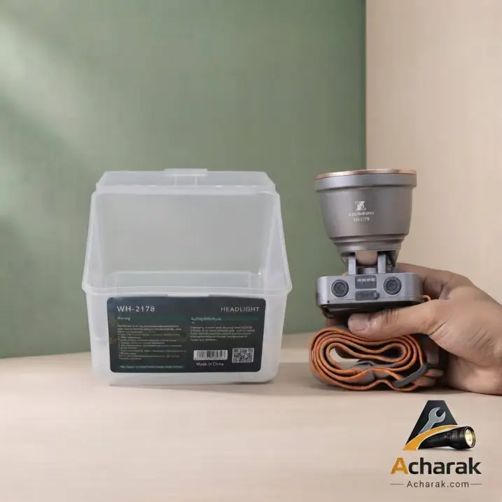 چراغ پیشانی شارژی و حرفه‌ای زینگارو مدل WH-2179