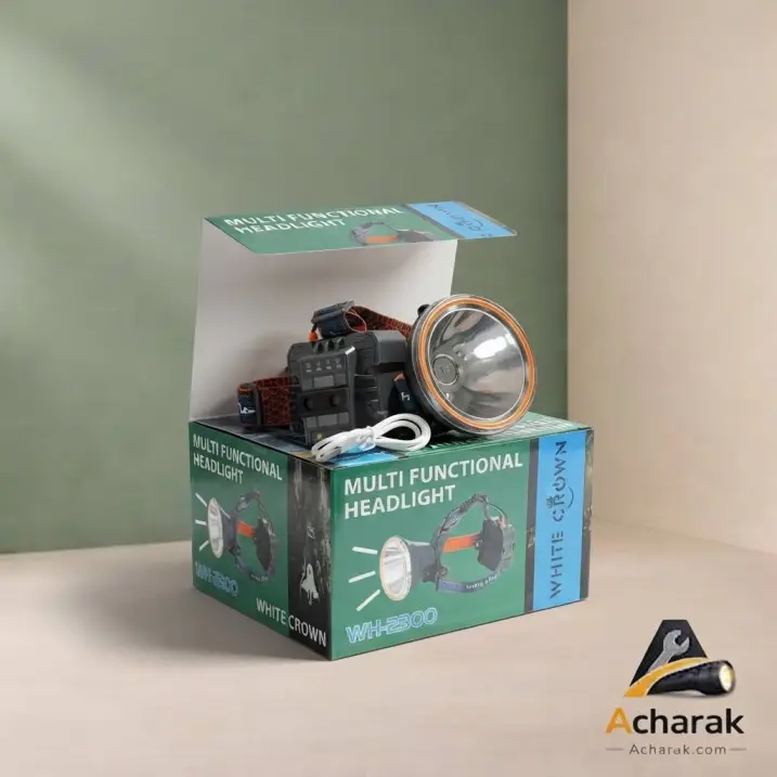 چراغ پیشانی حرفه‌ای و چندمنظوره زینگارو مدل WH-2300